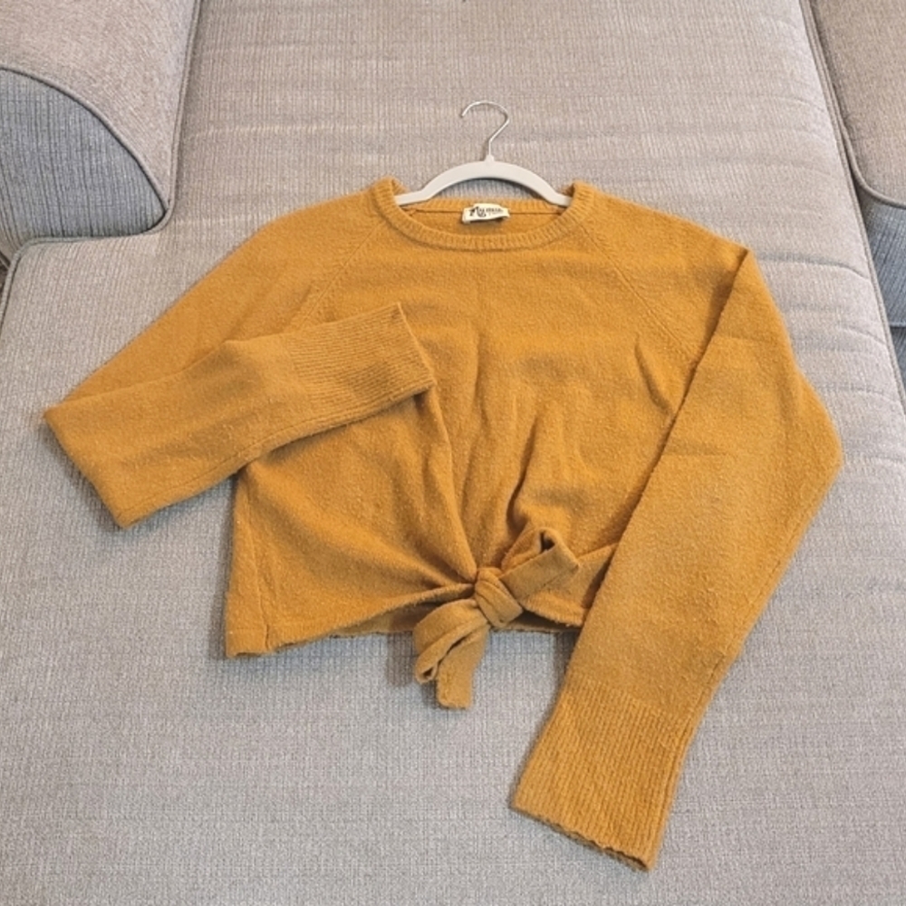 Show Me Your Mumu Shelby Camel Cozy Knit Boho Sweater Size XS